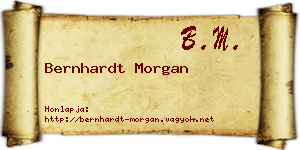 Bernhardt Morgan névjegykártya